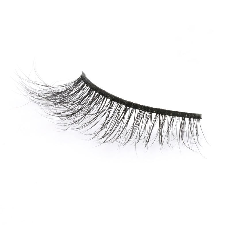 High-quality Mink Fur 3D Strip Lashes with Private Box and Customized Logo in the US JN115